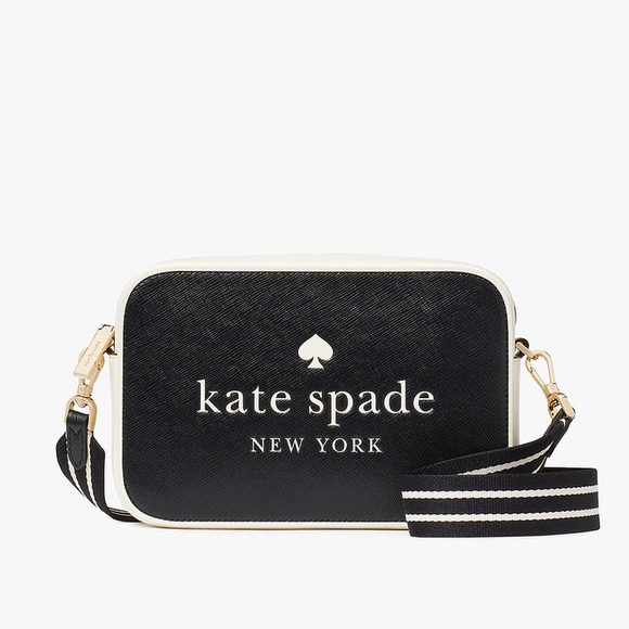 kate spade Handbags - Kate Spade Oh Snap Colorblock Camera Bag- Blk/White NWT